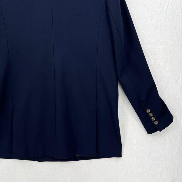 SOMETHING NAVY Danielle Double Breasted Blazer Womens XL Navy Blue Jacket NWT - Picture 8 of 14
